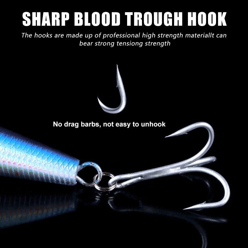 18cm 41g señuelo de Pesca de buceo profundo Minnow isca cebo artificial Wobbler aparejos Pesca carpa Lucio Walleye cebo de Pesca de mar original - imagen 5