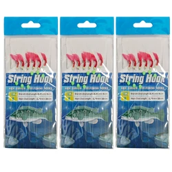 3Pack Sabiki Visaas Rigs 8-15 #   Zoutwatervissen 6 Rigs/Pack String Hook Lichtgevende kralen Makreel Pesca Tackle String Hooks