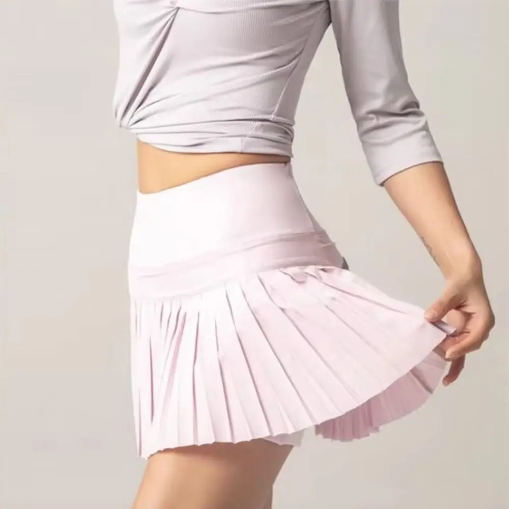 Falda deportiva de verano de cintura alta para mujer, faldas atléticas de Golf antigolpes de secado rápido, doble capa, cómodas - imagen 2