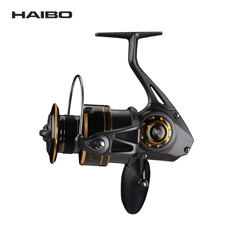 Nueva rueda giratoria HAIBO Cheetah totalmente metálica para pesca en barco de mar subprofundo, aleación de aluminio de fundición de larga distancia - imagen 3