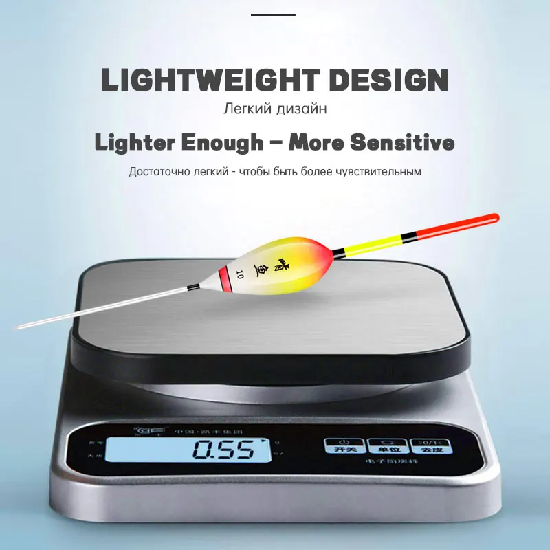 Flotador de pesca de 12CM, accesorio llamativo y muy sensible, Nano, para exteriores, para invierno, novedad, 5 piezas - imagen 3