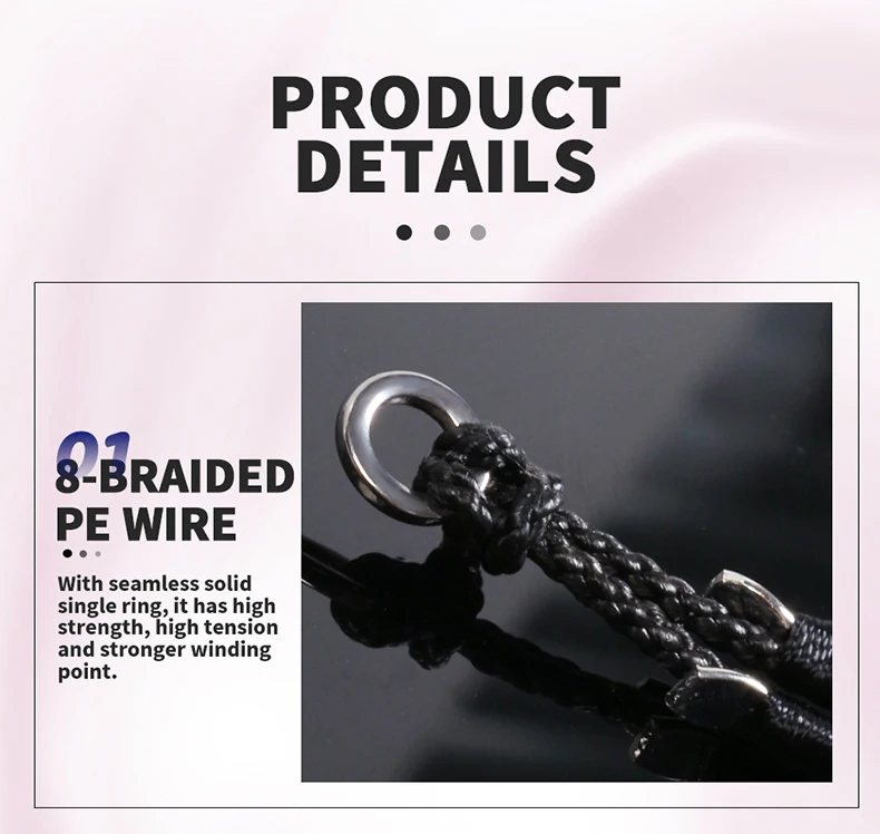 Anzuelos mostrando diferentes tamaños disponibles 1/0, 2/0, 3/0, 4/0 para diferentes pesos de jigging