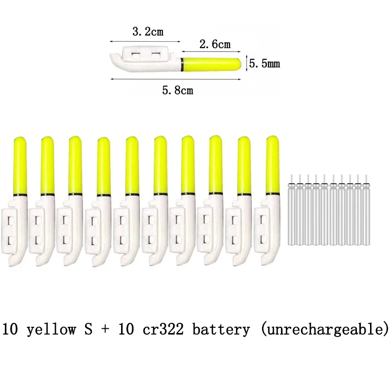 yellow S and battery