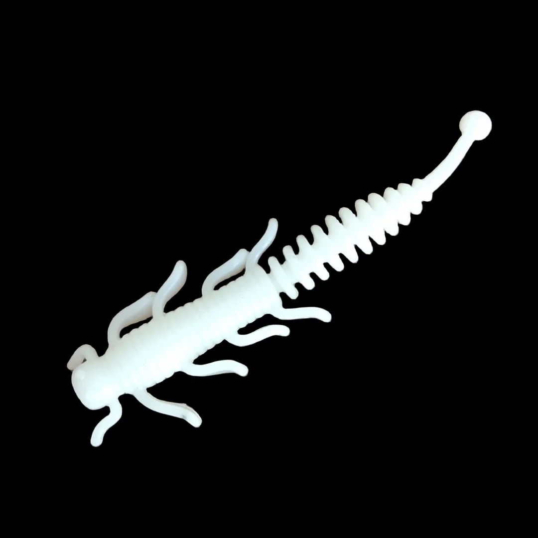 Swolfy 30 Uds nuevo 4cm Pesca suave gusanos señuelos Pesca en hielo cebo TPE suave flotante señuelo Pesca barato aparejos de Pesca de silicona - imagen 2