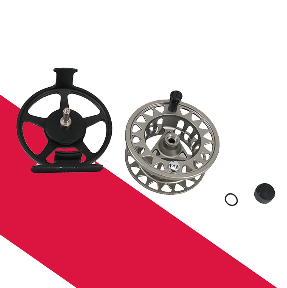 Carrete de pesca con mosca DEUKIO, carrete de aleación de aluminio mecanizado CNC de fundición alta, carrete de pesca con mosca, aparejos de pesca - imagen 5