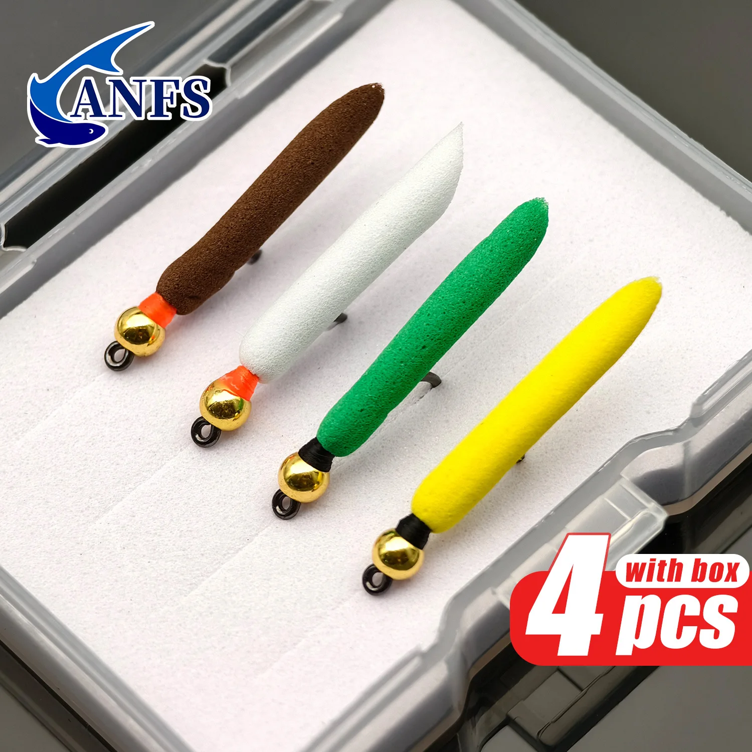 Mosca Fregona Euro Ninfa-Trout con cuentas de cobre para pesca - imagen 2