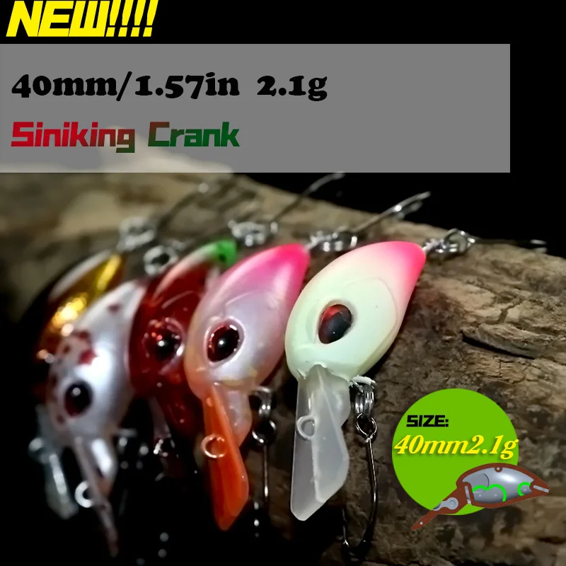 HISTOLURE Crankbait hundente 40mm – Mini lengua ancha para trucha - imagen 5