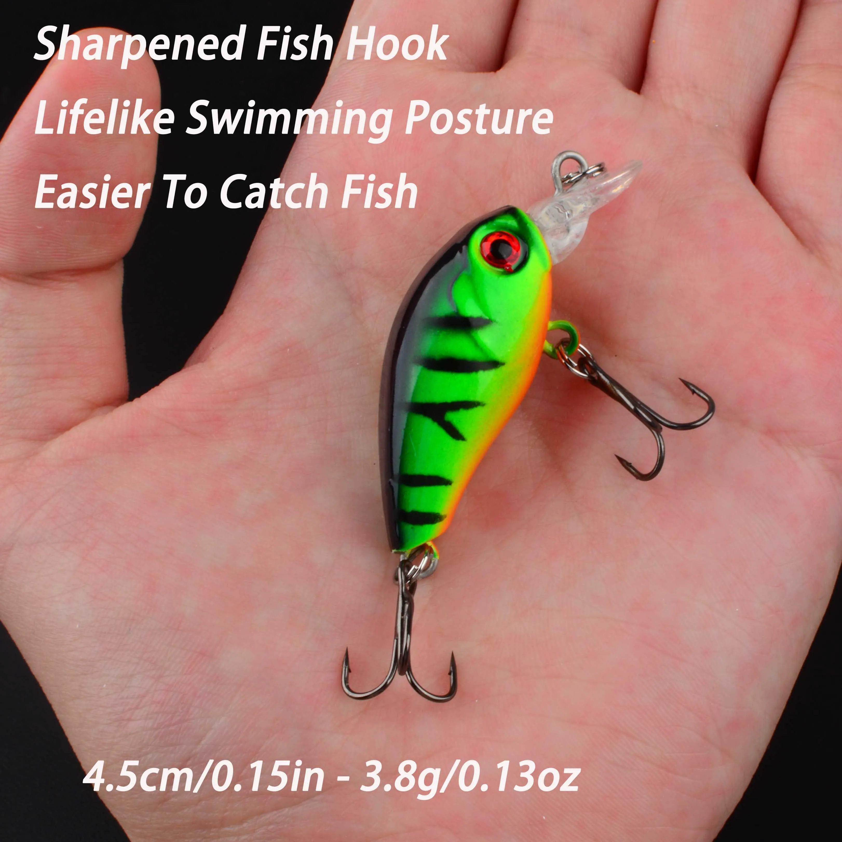Señuelo minnow de manivela flotante para lucio y black bass - imagen 5
