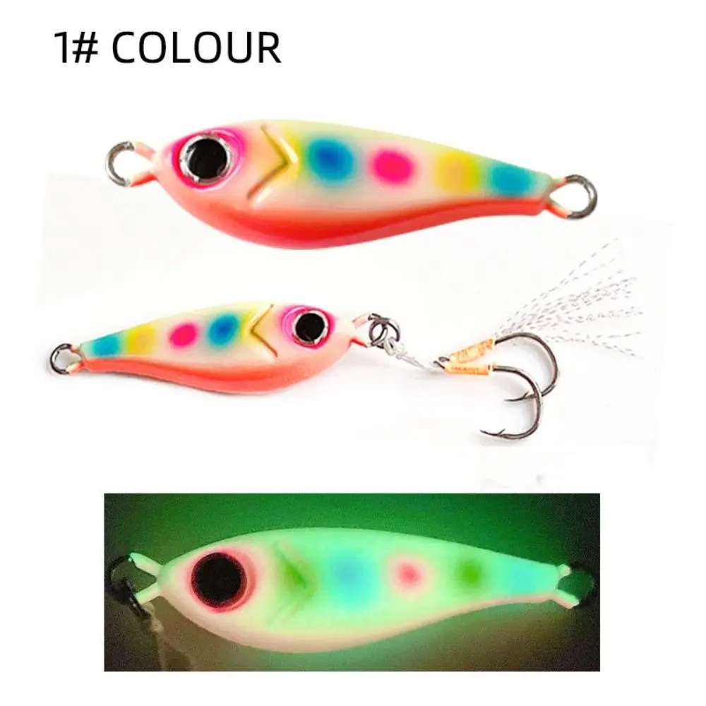 Señuelo de plantilla de pesca profesional, señuelos artificiales de hierro Multicolor, aparejos de pesca, 10g - imagen 3