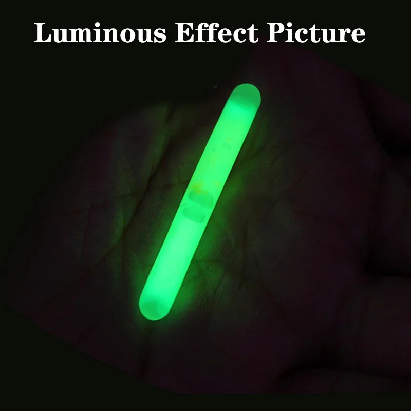 5/25/50 Uds flotador de pesca palo de luz fluorescente barra de luz flotador nocturno luz barra que brilla en la oscuridad lotes útiles aparejos de pesca - imagen 4