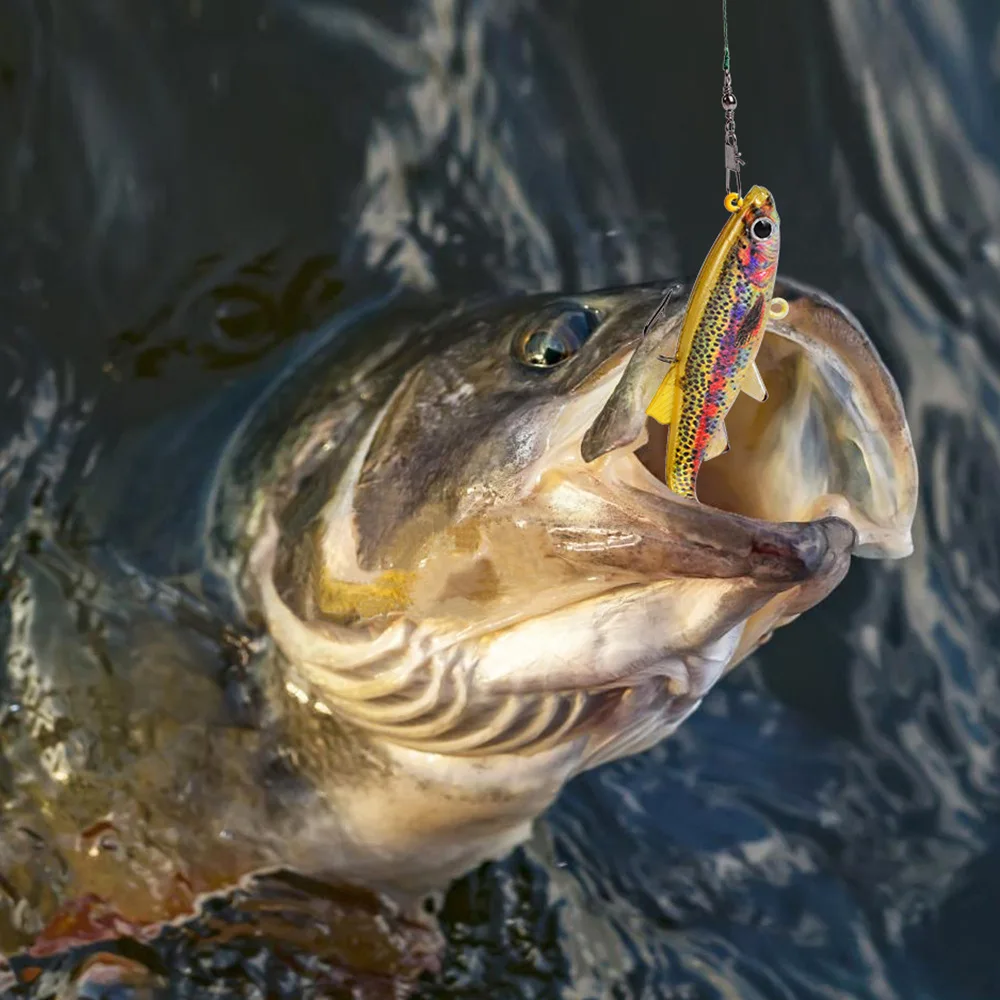 Swimbait blando cola en T 8-13cm PVC para lubina lucio zander - imagen 2
