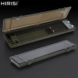 Hirisi-caja de aparejos de pesca de carpa, tablero de aparejo de pelo rígido con pines, caja de aparejo de pesca de carpa, billetera, caja de almacenamiento, accesorios de pesca