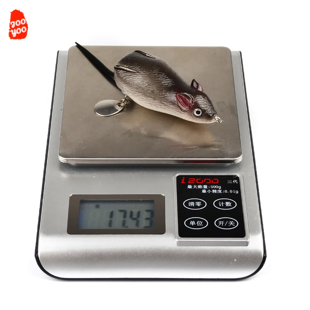 Señuelo de agua flotante de 7cm, cebo de pesca de rana trueno, 17,5g, peces negros, todo come peces, cebo suave, Mini flotador biónico - imagen 5