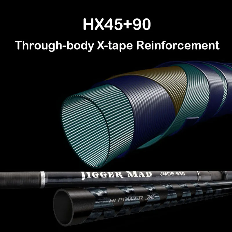 Caña de Jigging lento PURELURE 1,90 M 6,35 pies punta sólida agua salada Spinning Baitcasting para cañas de pescar de mar caña de pescar de barco - imagen 3