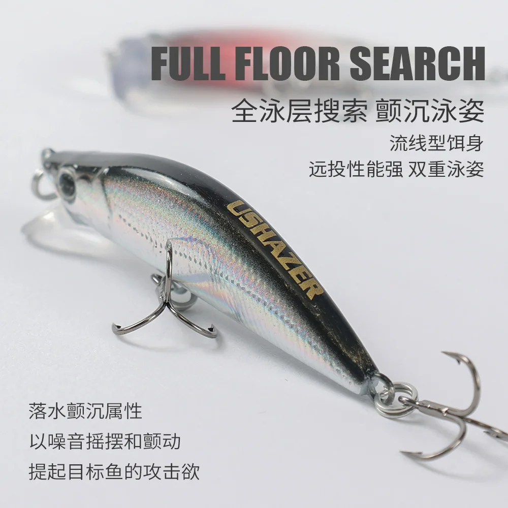 Señuelo de diseño de cuerpo de pez realista, señuelo biomimético, equipo de pesca, suministros de pesca, señuelo biomimético, aparejos de pesca y cebo, 1 unidad - imagen 3