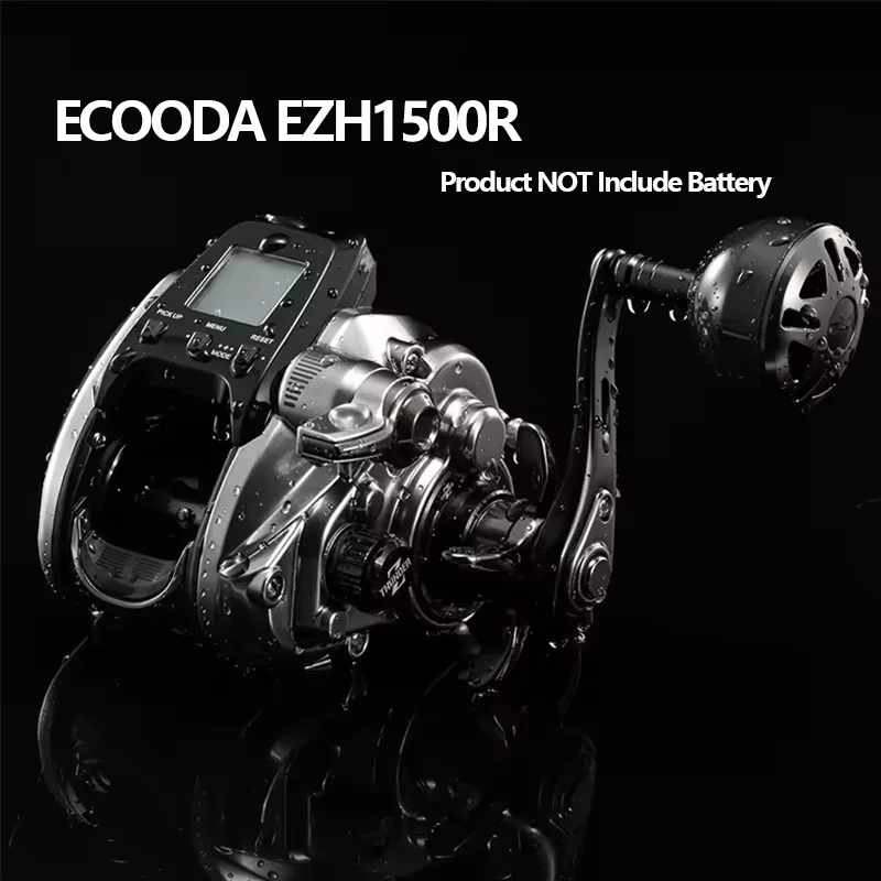 Carrete de pesca eléctrico ECOODA THUNDER EZH1500, fundición de cebo, potencia máxima de freno, 7KG, modo de Jigging de agua salada, ultraligero - imagen 4