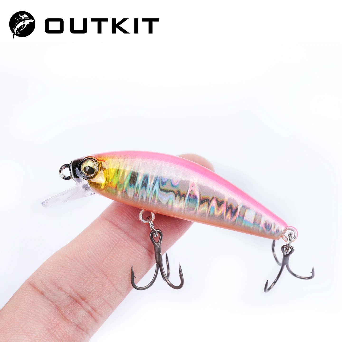 OUTKIT Mini láser duro – Señuelo minnow hundimiento para lubina