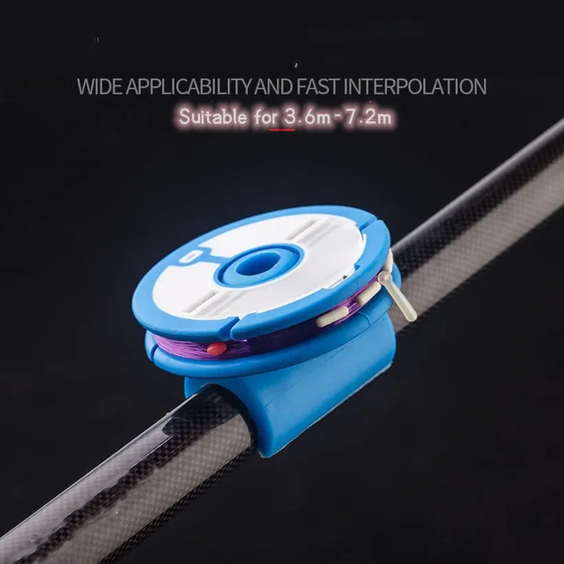 Dispositivo de bobinado de caña de tarjeta de silicona para almacenar líneas de pesca, caña de pescar, dispositivo de almacenamiento de línea de pesca Universal, conector de carrete - imagen 3