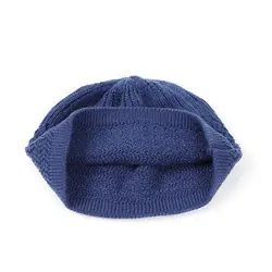 Gorro musulmán de lana nueva, 10 colores, gorros cálidos de invierno para mezquita, gorro de calavera para hombre y mujer, 2023