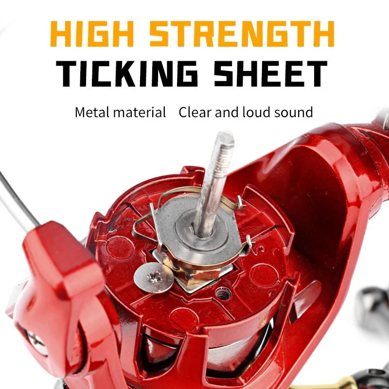 Carretes giratorios de alta velocidad para pesca de carpa, buenos para pescar, accesorios de carpa, arrastre 8kg, 2500, 3000, 5 + 1BB, 6,2:1 - imagen 3