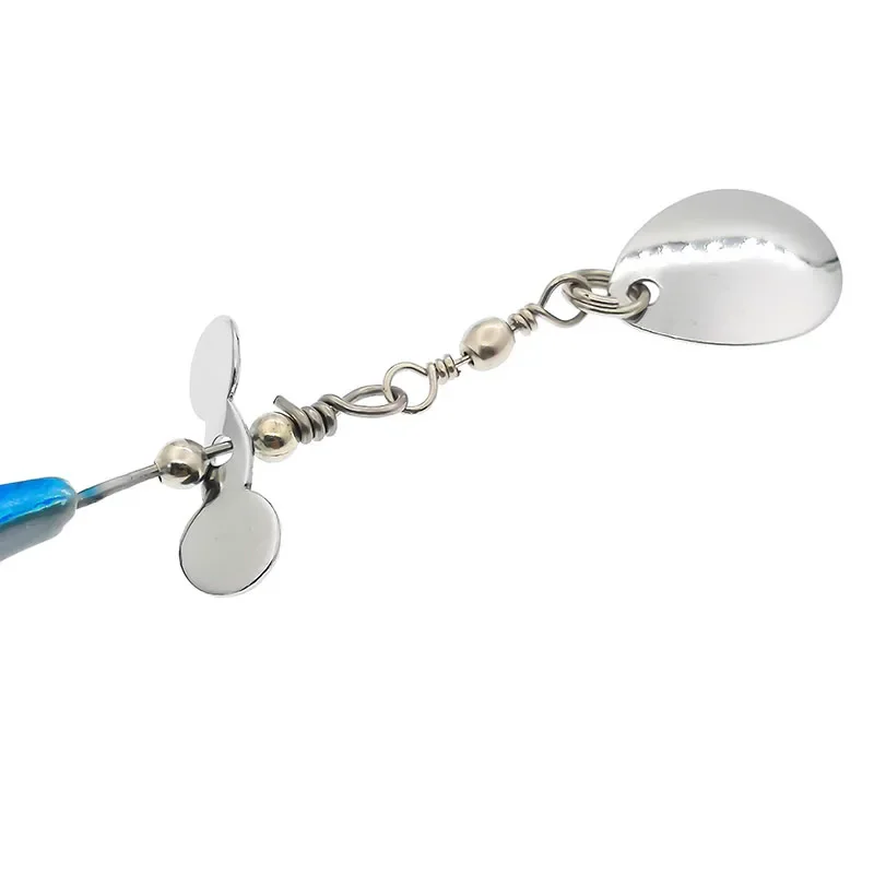 OUTKIT 12g señuelo de hoja de lubina Spinner de pesca señuelo de pesca de Metal plantilla de Metal VIB Crankbait aparejos de pesca cuchara tiro largo - imagen 5