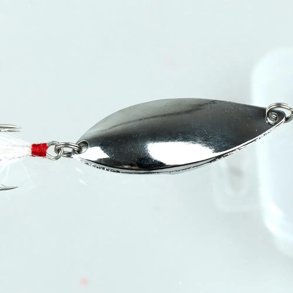Señuelo de lentejuelas para cuchara de pesca, anzuelo reforzado con pluma de piña que se hunde, cebo falso para ataque a peces mandarín, 3,5g-20g - imagen 5