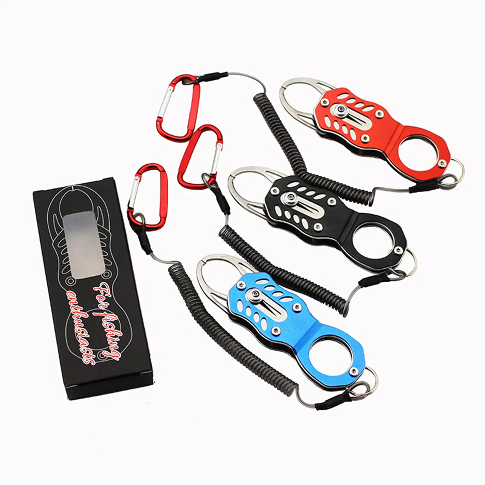 Pinzas de labios de pesca de acero inoxidable, herramientas de pesca de agua salada con cordón para Kayak, accesorios de pesca - imagen 4