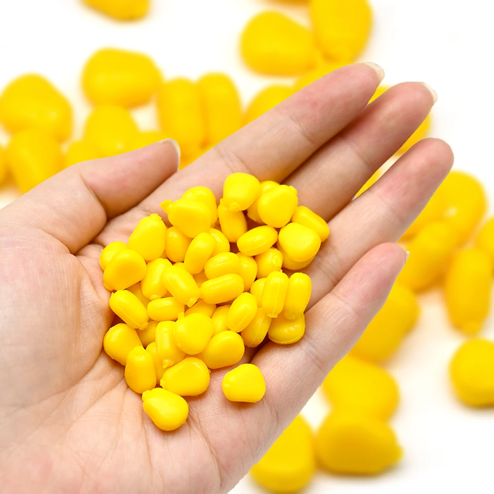 MNFT-cebos flotantes de silicona con olor a maíz, cebos blandos de goma Artificial para pesca de carpa, 50 piezas - imagen 3