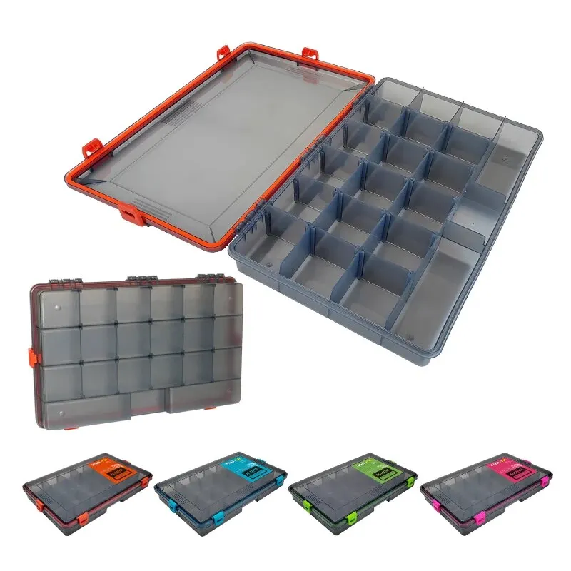 Caja de aparejos de pesca 3700, gran capacidad, accesorios impermeables, almacenamiento de señuelos, cebo, bandeja de almacenamiento 3600, cajas organizadoras de señuelos - imagen 4