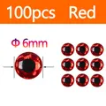 Red 100pcs 6mm