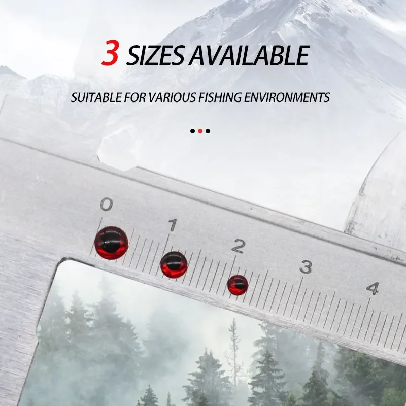 500 Uds. Ojos falsos holográficos artificiales realistas 3D para hacer señuelo de pesca atado de moscas herramienta de bricolaje ojos de señuelo de pesca de aguas profundas - imagen 3