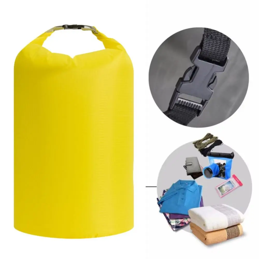 Bolsa seca impermeable de 20L, impermeable con correas para los hombros, bolsa tipo cubo para natación, mochila ligera de gran capacidad para playa y buceo