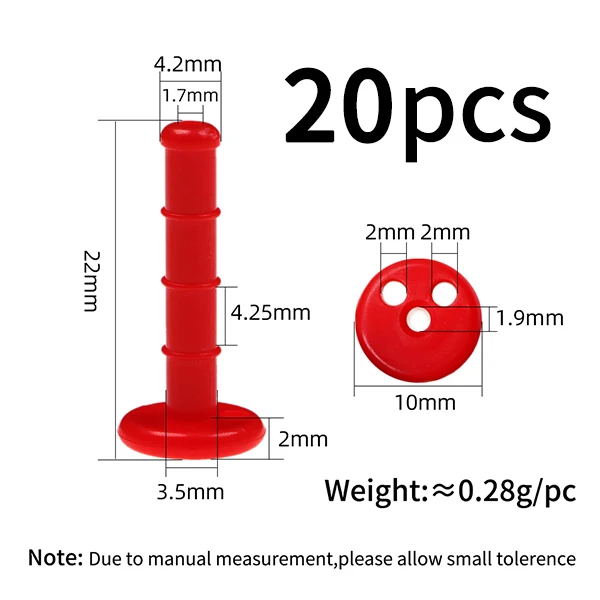 20pcs red Parts
