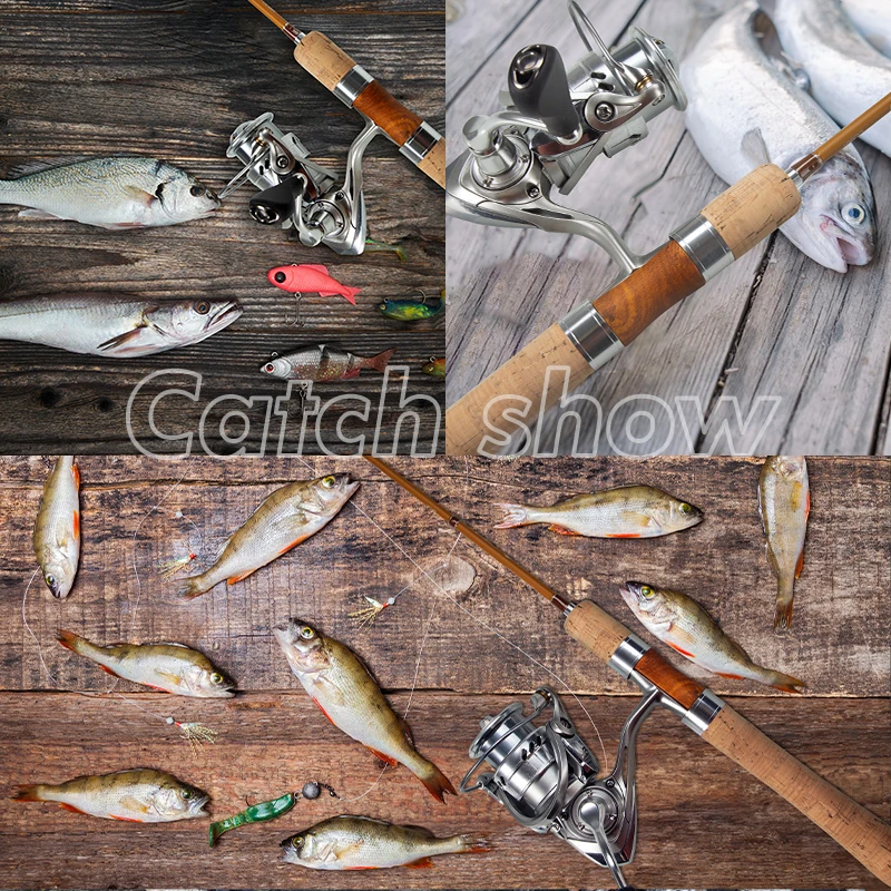 Caña de pescar de trucha Hunthouse UL, señuelo ultraligero de fundición giratoria WT 0,2-0,8g 0,8-6g 1,65 m 1,75 m 1,85 m, fibra de carbono de 0,7mm superior ULS - imagen 5