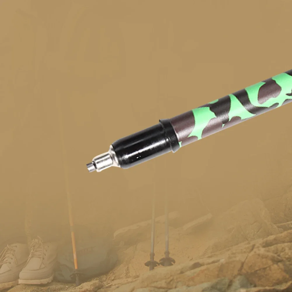 Bastones para caminar retráctiles ultraligeros de fibra de carbono, bastones de Trekking, palos de senderismo con patrón de camuflaje de fibra Cabon plegables - imagen 4