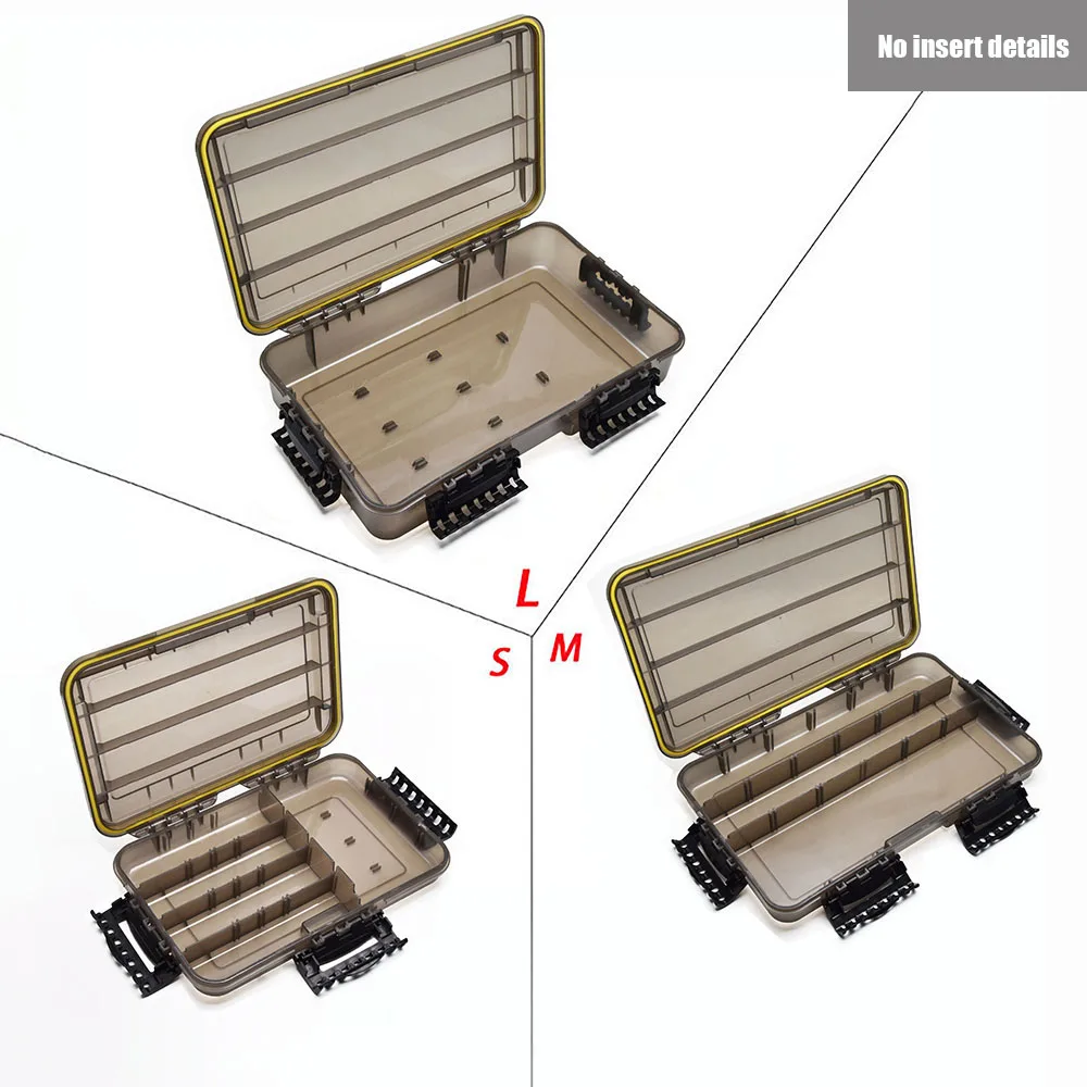 Caja de aparejos de pesca impermeable, accesorios de pesca de gran capacidad, caja de almacenamiento de herramientas, anzuelo, señuelo, caja de cebo falso, suministros de pesca - imagen 2