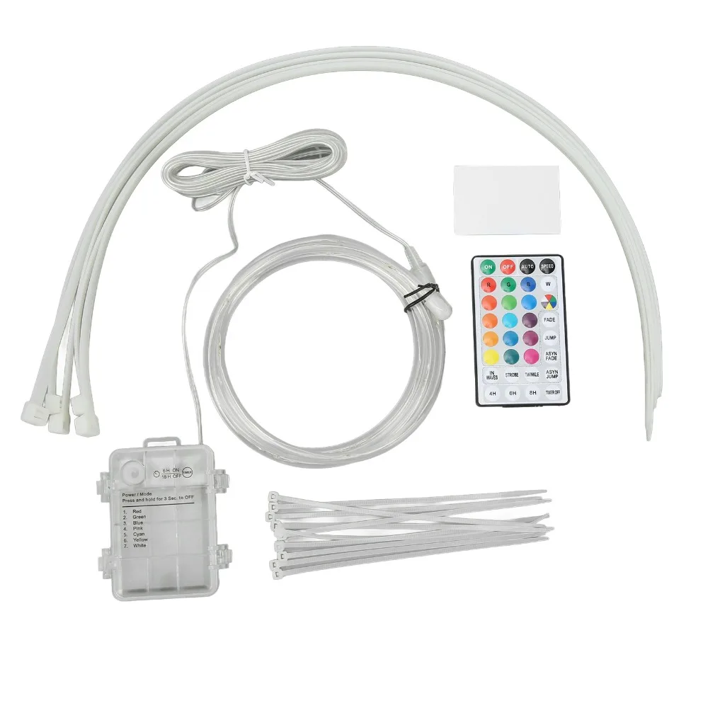 Luz colorida para aro de baloncesto, Control remoto, luz LED Flexible para aro de baloncesto, luz impermeable para baloncesto, luz nocturna para exteriores - imagen 5