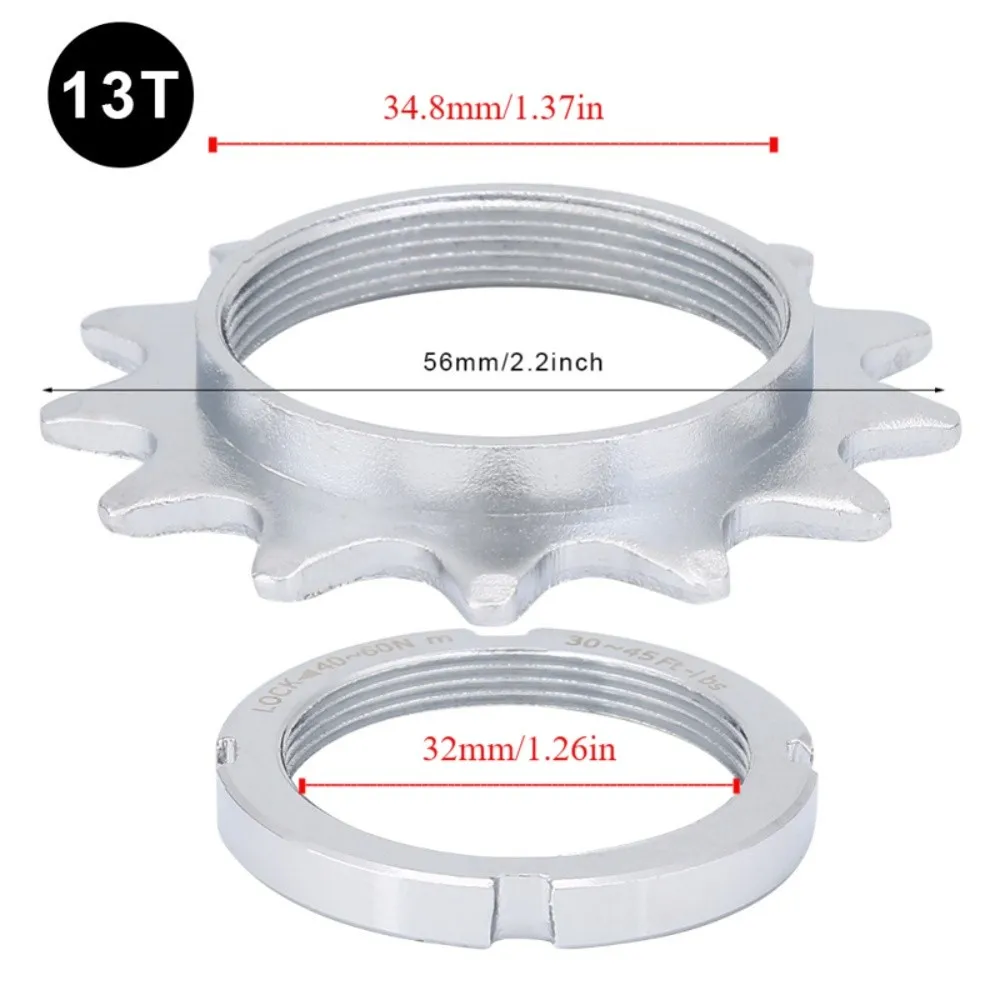 Rueda libre de acero duradera, volante de inercia de marcha única 13T/14T/15T/16T, piñones de piñón fijo, piezas de bicicleta de rueda libre - imagen 4
