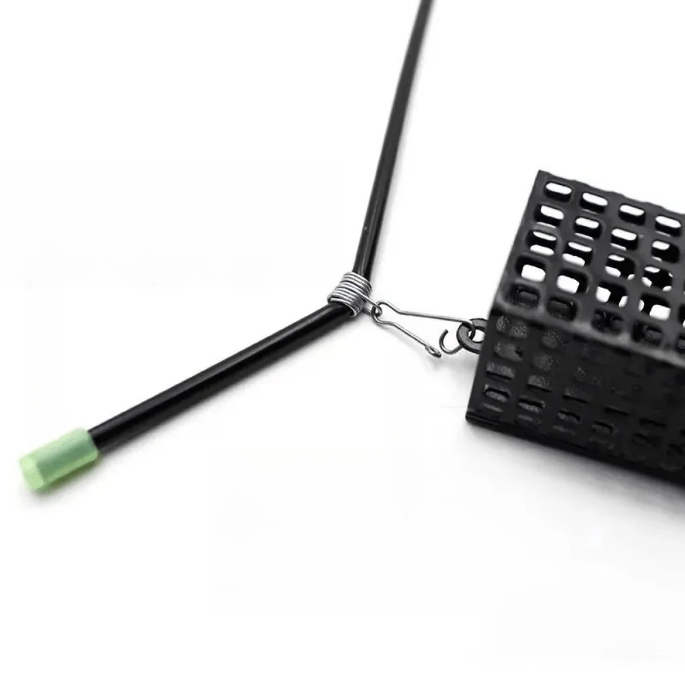 5 uds tubo antienredos para alimentador pesca en el mar alimentador antienredos espaciador de pluma con broches pesca Anti bobinado pluma alimentadora - imagen 5