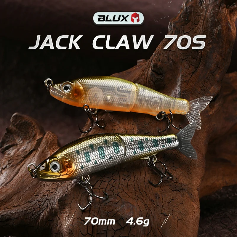 BLUX JACK CLAW 70S Joint Swimbait 70mm 4,6g hundimiento Minnow Wobbler señuelo de pesca cebo duro Artificial para Lucio trucha - imagen 2