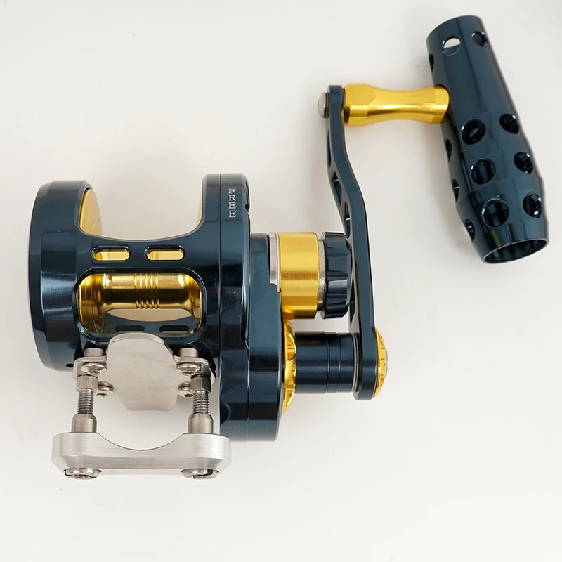 Madox-carrete de Jigging lento Pe4 #-400m, arrastre máximo 30kg, 11BB, tambor de aleación de Metal completo, alarma de arrastre de pesca en alta mar - imagen 4