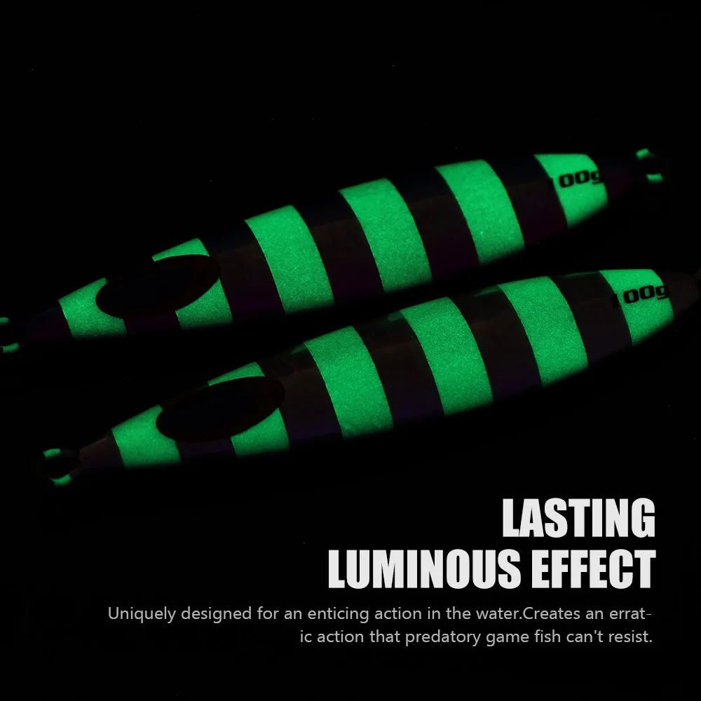 JIGGINGPRO 60g 80g 100g 150g 200g Isca Artificial señuelo de Jigging lento equipo de pesca de mar plantilla de Metal para equipo de pesca - imagen 5