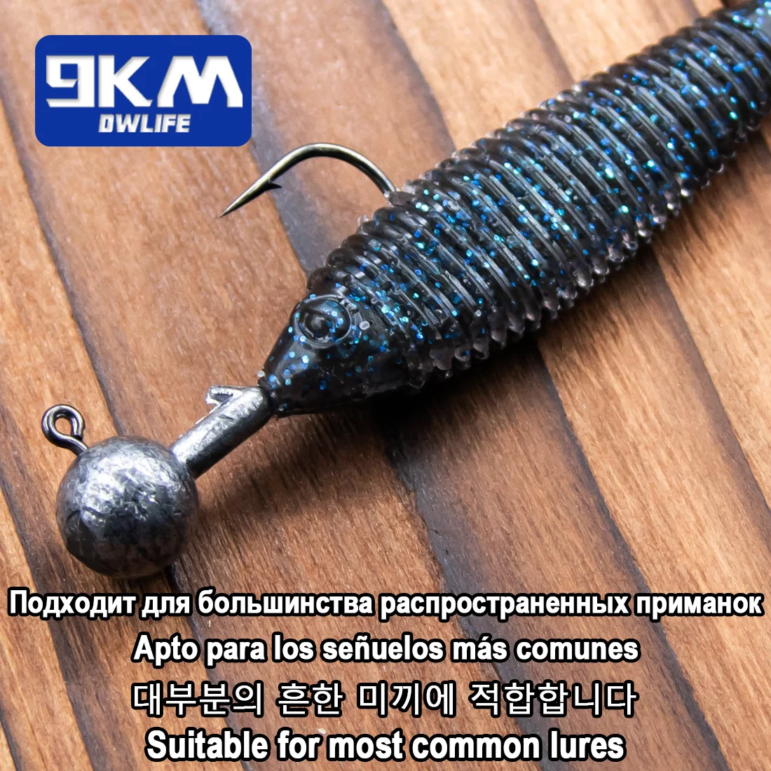 Juego de anzuelos con cabeza de anzuelo de pesca de 9KM, 25 uds., cabezas de bola redonda, surtido de Señuelos de Pesca, anzuelos, Swimbait, cabezales de plantilla para lubina tipo tipo tipo pez - imagen 4