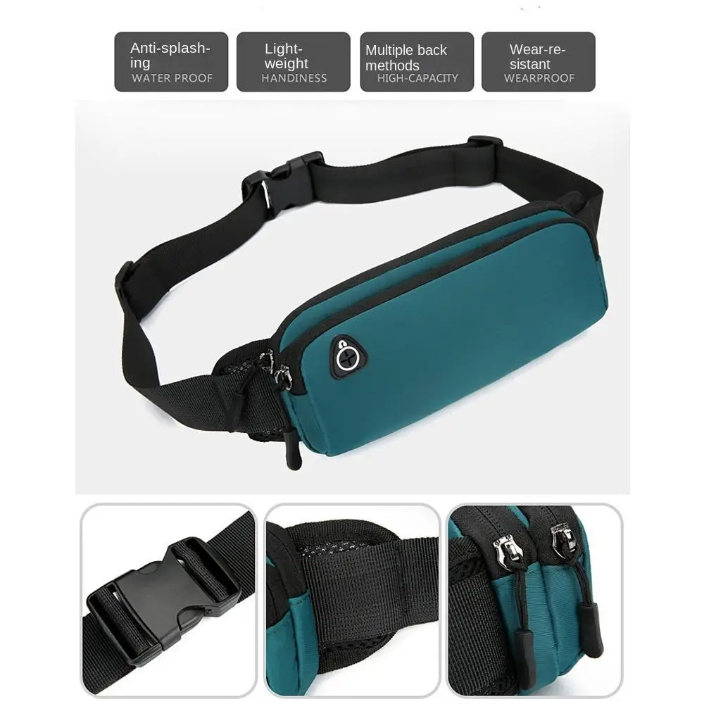 Riñonera para correr para hombre y mujer, funda para cinturón deportivo, para el teléfono móvil, bolso escondido, para el gimnasio - imagen 5