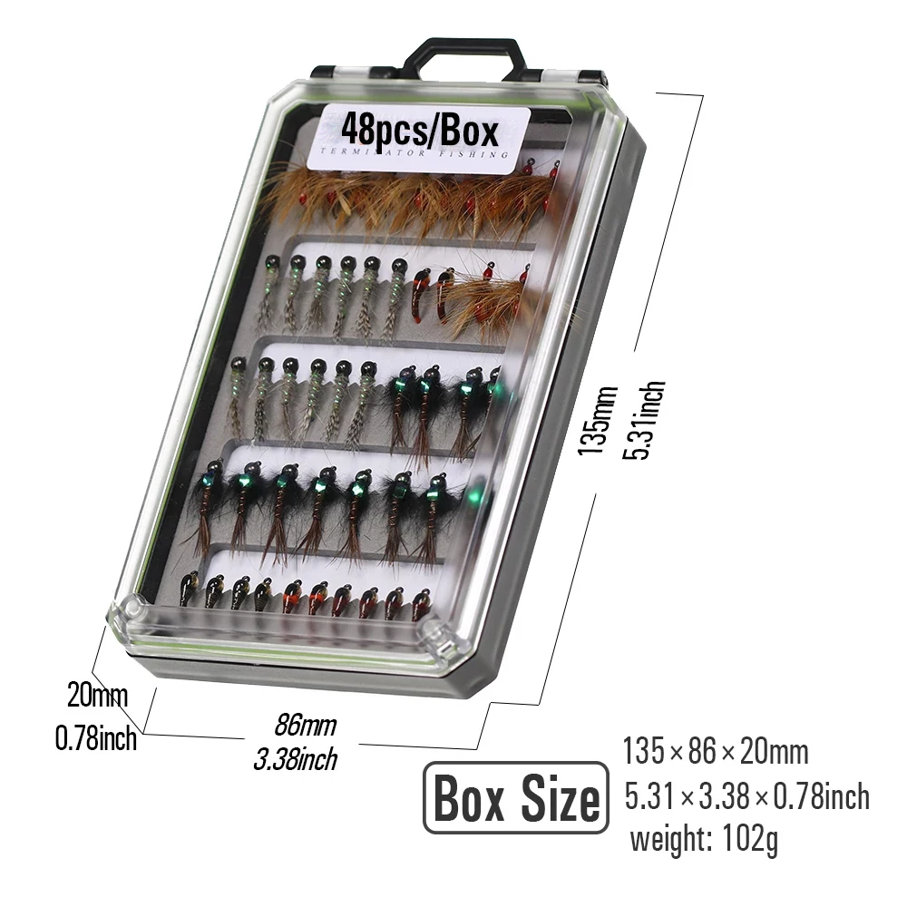 Wifreo-señuelo de pesca de tungsteno/Cobre, 48 unidades - imagen 3