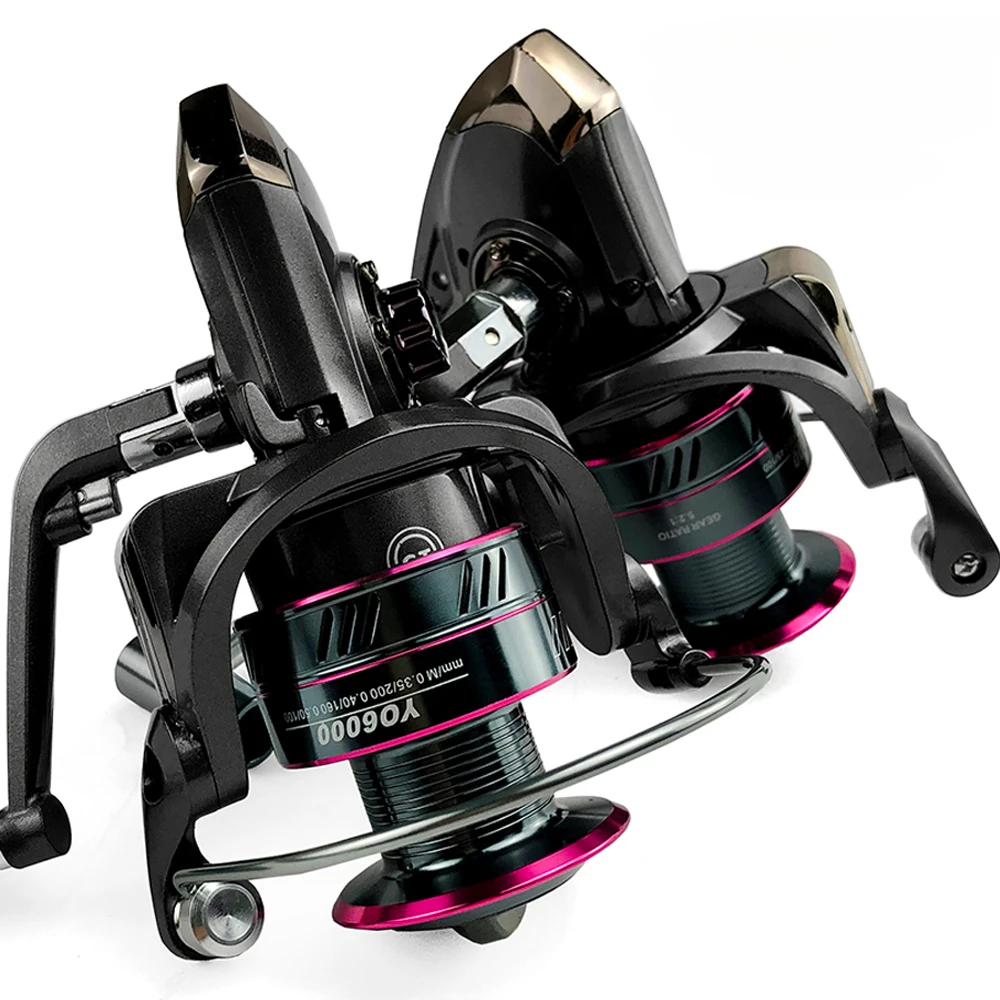 Carrete de pesca giratorio para lubina, rueda de pesca intercambiable izquierda/derecha, ultraligera, serie GHOTDA1000-7000 - imagen 2
