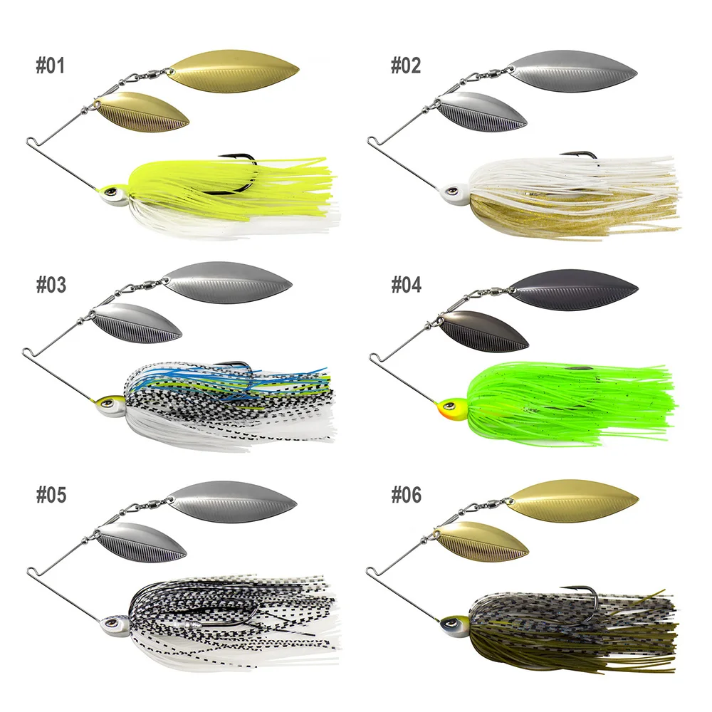 Countbass señuelo lubina giratorio con gancho y falda silicona - imagen 5