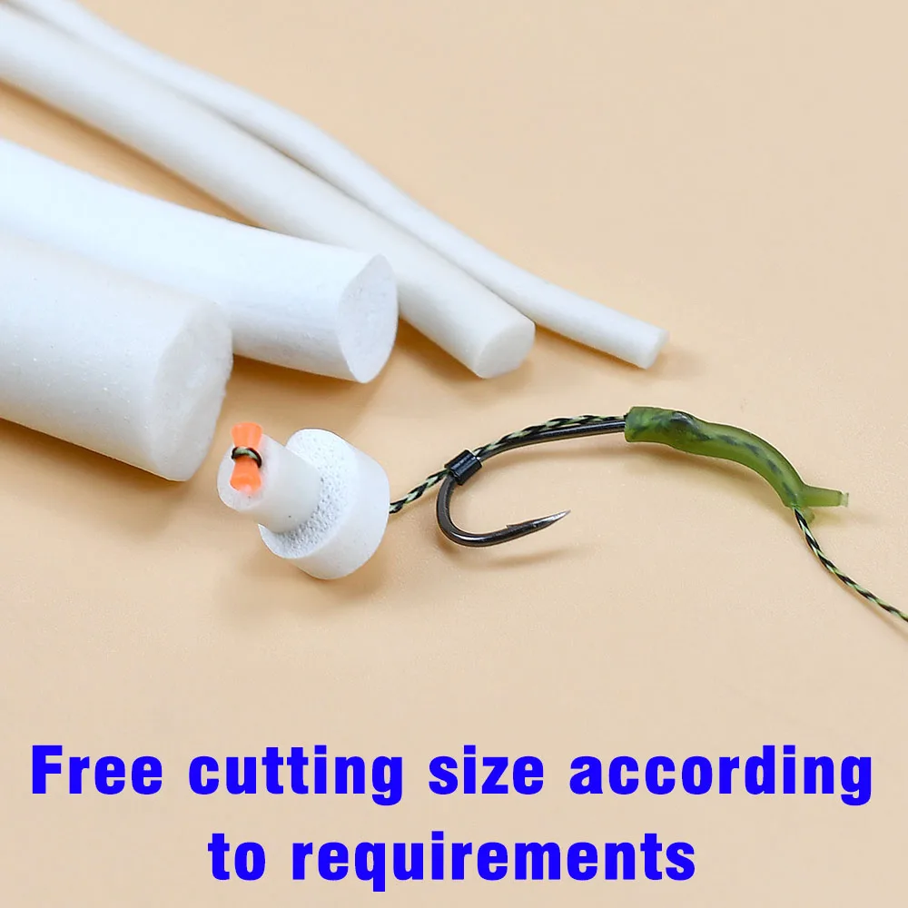 Palo de espuma blanca para pesca, flotador cilíndrico ligero, aparejo Zig DIY, aparejo de pelo Chod, cebo de pesca de carpa, atado de moscas, Material corporal - imagen 3
