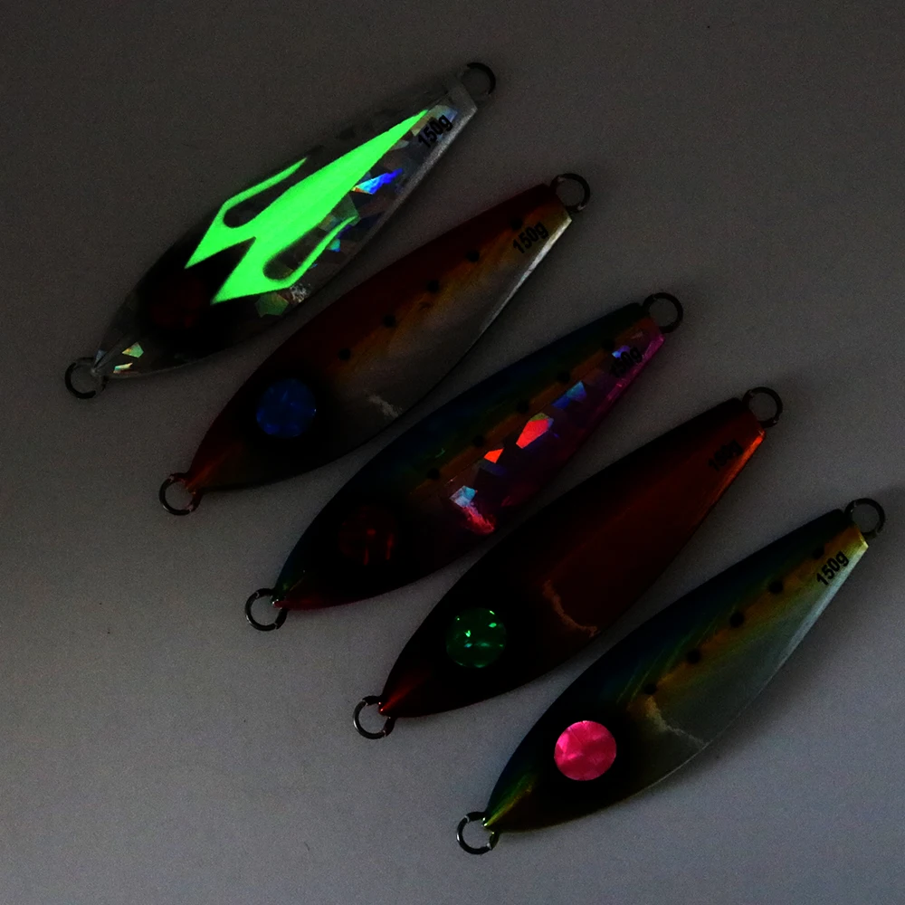 CASTFUN Jack Eye-señuelo de Jigging lento, 120g, 150g, 200g, señuelo de Jigging lento, plantillas de pesca, plantillas de Metal, plantilla de velocidad, cebos artificiales - imagen 4
