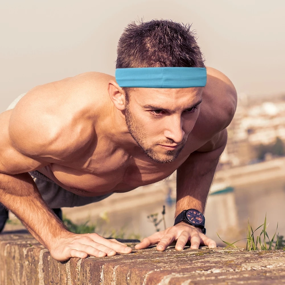 Accesorios para el cabello para ciclismo al aire libre, turbante, vendaje para Fitness, pañuelo para la cabeza, diadema para Yoga, banda para el sudor, bandas elásticas para el cabello - imagen 2